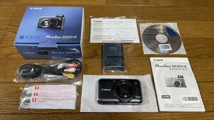 ◆◇◆ コンパクト デジタルカメラ デジカメ Canon PowerShot SX210 IS （BK） 新品未使用品 ◆◇◆