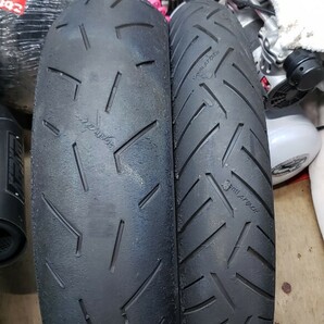 中古 Continental コンチネンタル タイヤ前後セット 110/80 ZR 18 150/65 R18 コンチロードアタック3CR ContiRoadAttack3 CR  Z1 Z2の画像1