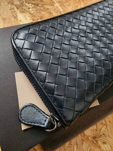 極美品　ボッテガヴェネタ 長財布 イントレチャート BOTTEGA VENETA 小銭入れ ラウンドファスナー