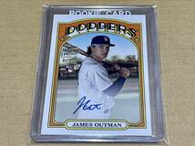 james outman auto TOPPS 2023 archives ジェームズ・アウトマン 直書き 直筆サインカード Dodgers ドジャース RC ルーキーカード_画像1