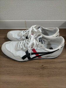 Onitsuka Tiger/オニツカタイガー SERRANO/セラーノ ホワイト 白 黒 ブラック 27.0