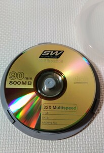 【希少品・新品・開封品】SW　TECHNOLOGY CD-R 800MB 90min 32X Multispeed　９枚入り　管D