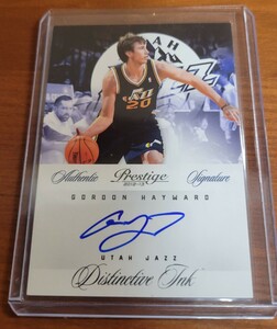 12-13 Prestige Distinctive Ink Auto 直書き サイン Gordon Hayward ゴードン ヘイワード Utah Jazz