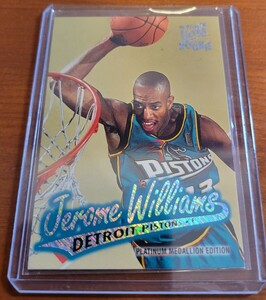 96-97 Ultra Rookie Platinum Medallion Jerome Williams Pistons ジェローム ウィリアムス プラチナム ルーキー 稀少パラレル版