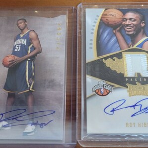 Roy Hibbert RC Auto 2種 08-09 UD Linage and Hot Prospects RPA Patch Pacers ロイ ヒバート の画像1