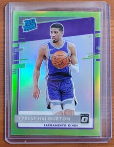 20-21 Donruss Optic Tyrese Haliburton RC Lime Green Prizm タイリス ハリバートン ルーキー　グリーン プリズム 149枚限定　シリアル入