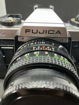 1円 希少 レア FUJICA フジカ 一眼 レフ フィルム カメラ ケース レンズ付 コレクション 現状品 保管品 レトロ EBC X-FUJINON 1.6 50mm_画像9