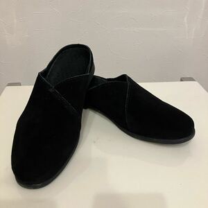  sandals business shoes sabot sandals interior slip-on shoes 24.5. black 
