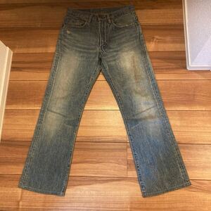 70's Levi's 517 BIG E 刻印2 美エイジング リペア無 xx 以降 66前期 後期 赤耳前 オリジナル ヴィンテージ ビンテージ