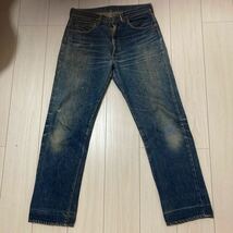 60's Levi's 505-551zxx wネーム 濃紺 鬼ヒゲ ハチノス 刻印K オリジナル xx 以降 BIG E 66前期後期 赤耳ハチマル前ヴィンテージビンテージ_画像1