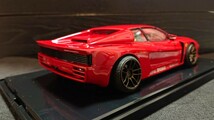 フジミ 1/24 フェラーリ テスタロッサ ケーニッヒ カスタム LED点灯 プラモデル 完成品 ケース付き_画像3