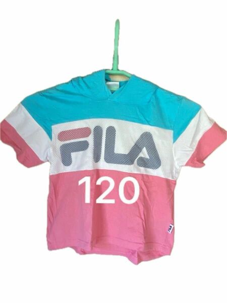 ガールズ　子供服　半袖パーカー　FILA サイズ120