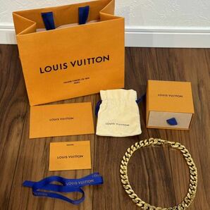 【新品同様品】 LOUIS VUITTON ルイヴィトン ネックレス・チェーンリンクス モノグラムパターン ブレスレット ゴールドM00304の画像7