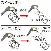 【30M】新型スイベルジョイント ケルヒャークイックコネクト K5・K4・K3・K2対応 ライトグレーホース_画像3