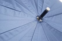 晴雨兼用傘 MIZUNO ミズノ USED美品 ネイビー ロゴ UV 遮光 グラス骨 ジャンプ 62cm 通勤 通学 C A0416_画像5