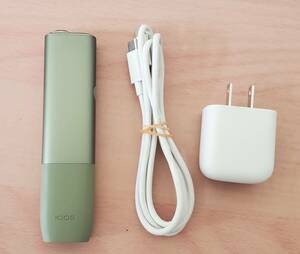 14597[1 jpy start ] Iqos il ma one body charger green secondhand goods operation goods packing less . shipping 