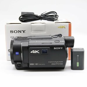 【ほぼ新品】SONY 4Kビデオカメラ Handycam FDR-AXP35 ブラック 光学10倍 FDR-AXP35-Bの画像1