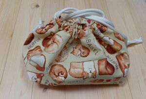  bread bento bag pouch go in . go in . hand made 