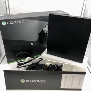 C732 XBOX ONE X 1TB 本体 ブラック Microsoft マイクロソフト エックスボックスワン 動作未確認 箱付き