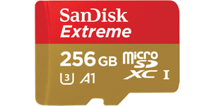 新品 未使用品 !! SanDisk Extreme microSDXC 256GB アダプター付属　サンディスク　エクストリーム 