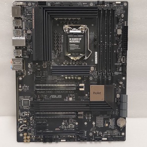 ASUS マザーボード ProArt Z490-CREATOR 10G Z490 LGA1200 2.5GbitLAN ATX 【動作OK・美品】の画像2