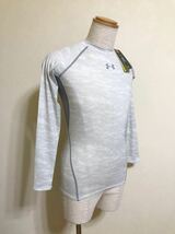 【新品】 UNDER ARMOUR HG COMPRESSION アンダーアーマー ヒートギア コンプレッション インナーシャツ ウェア サイズSM 長袖 WHT MCM2549_画像7