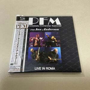 イタリアロック 国内盤 PFM Live In Roma Ian Anderson ライヴインローマ ジェスロタル 紙ジャケット仕様 ２ＳＨＭ−ＣＤ