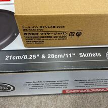 ♪送料無料　未使用品　サーキュロン　CIRCULON　　フライパン 21㎝ ステンレス蓋　セット_画像5