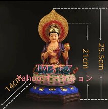 極美品 ★仏像 堅牢地神 地天 座像 脂製 (Size : 25.5CM)_画像6