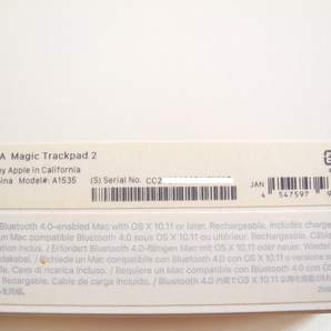 【Apple Magic Trackpad 2 】マジックトラックパッド2 MJ/2R2J/A・A1535の画像6