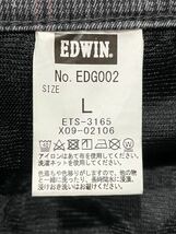 人気！ EDWIN GOLF エドウィン ゴルフ EDG002 スリム テーパード ストレッチ ゴルフパンツ チェック グレー系 Lサイズ メンズ 新規×_画像6