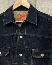 大人気モデル！ 1円〜 Denime ドゥニーム DENIM JACKET デニムジャケット Gジャン 507 type 2nd レインボーステッチ Lサイズ ○ 新規×_画像2