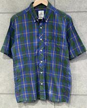 夏場に！ uniform experiment ユニフォームエクスペリメント MADRAS CHECK S/S ボタンダウン 半袖シャツ 3サイズ SOPH. 送料込 新規×_画像1