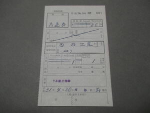 430.相模鉄道 西谷 特別補充券