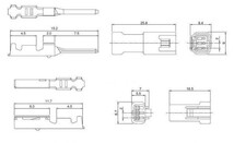 JST 日本圧着端子製造 025型 JWPF 防水 コネクタ コネクター 3極_画像3