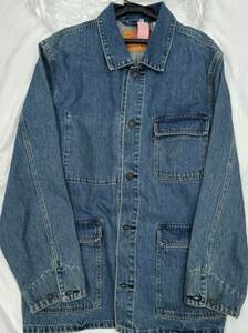 Levi's　リーバイス　デニムカバーオールジャケット　正規品　XLサイズ　デニムジャケット ワークジャケット　A0744-0000 クリーニング済み