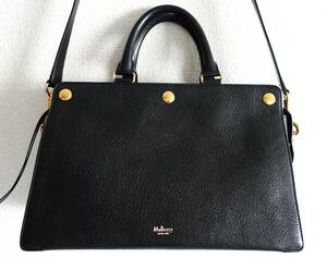 MULBERRY maru Berry Chester Johnny * Coca кожа большая сумка обычная цена 275,000 иен Англия производства 