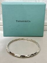 Tiffany&Co. ティファニー バングル スクリュー SV925 シルバー ブレスレット アクセサリー_画像1