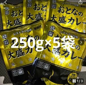 レトルトカレーおとなの大盛りカレー辛口250g5袋