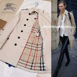 最終価格●本物上質● バーバリーロンドン BURBERRY LONDON ノバチェック トレンチコート バーバリー コート ベルト 牛革 素敵め S Mの画像1