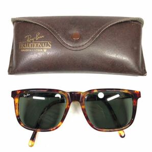 【レイバン】本物 Ray-Ban サングラス B&L ボシュロム ロゴ金具 スタイル 4 STYLE 4 べっ甲調 メンズ レディース USA製 ケース付 送料520円の画像1