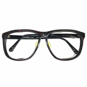 【ランセル】本物 LANCEL 伊達眼鏡 Lロゴ L-1721 フレーム サングラス メガネ めがね ブラウン色系 メンズ レディース 送料520円