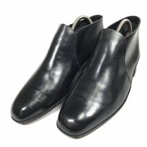 【バリー】本物 BALLY 靴 25cm 黒 ハイカットシューズ ビジネスシューズ 本革 レザー 男性用 メンズ 7 E_画像1