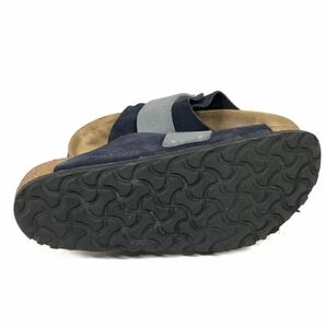 【ビルケンシュトック】本物 BIRKENSTOCK 靴 25cm サンダル スリッパ シューズ KYOTO キョウト スエード×レザー 紳士 メンズ ドイツ製 39の画像4