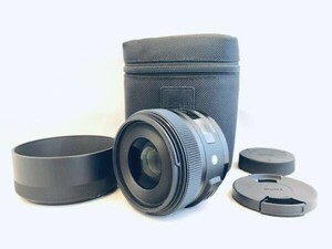 美品 シグマ SIGMA Art 30mm F1.4 DC HSM ニコン #424