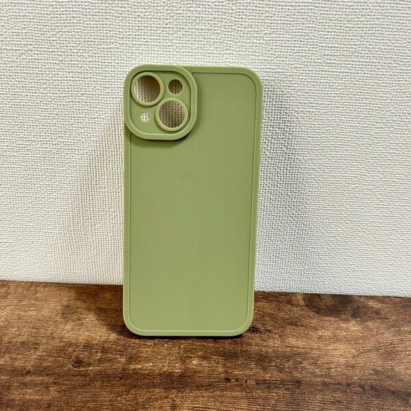 【新品】iPhone14ケース シンプル グリーン