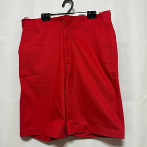 ディッキーズ ハーフパンツ ショート 28 赤 レッド Dickies 