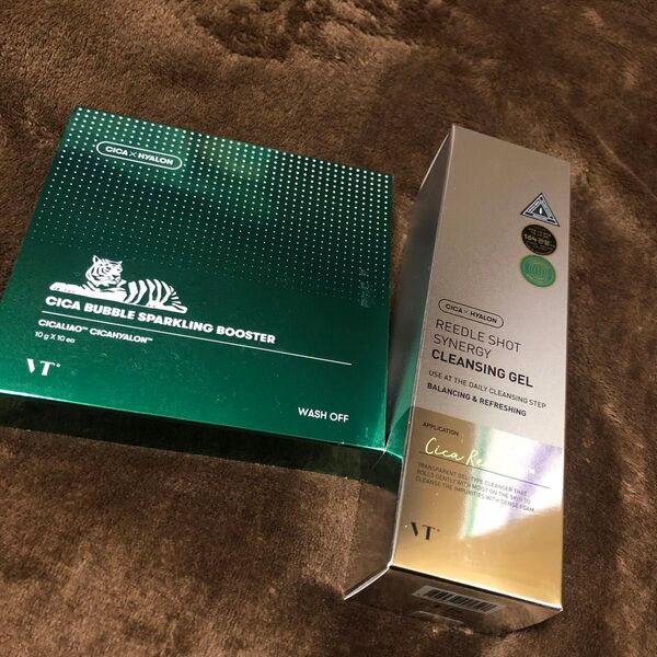 VT CICA バブルスパークリングブースター(10g×10個入)・リードルショットシナジークレンジングジェル