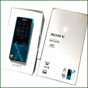 中古●ソニー/SONY●ウォークマン NW-A25HN ブルー イヤホン欠品 本体のみ データ初期化済