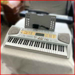  used *CASIO Casio electronic piano LK-201TV* keyboard light navigation white 61 keyboard year unknown sound out has confirmed music stand attaching Sapporo 